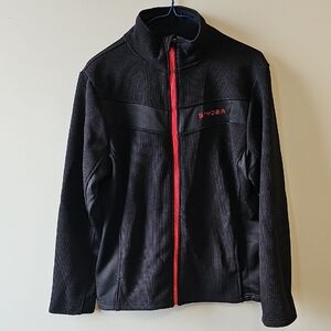 Spyder Youth XXL Black Jacket with Red Zipper Detail